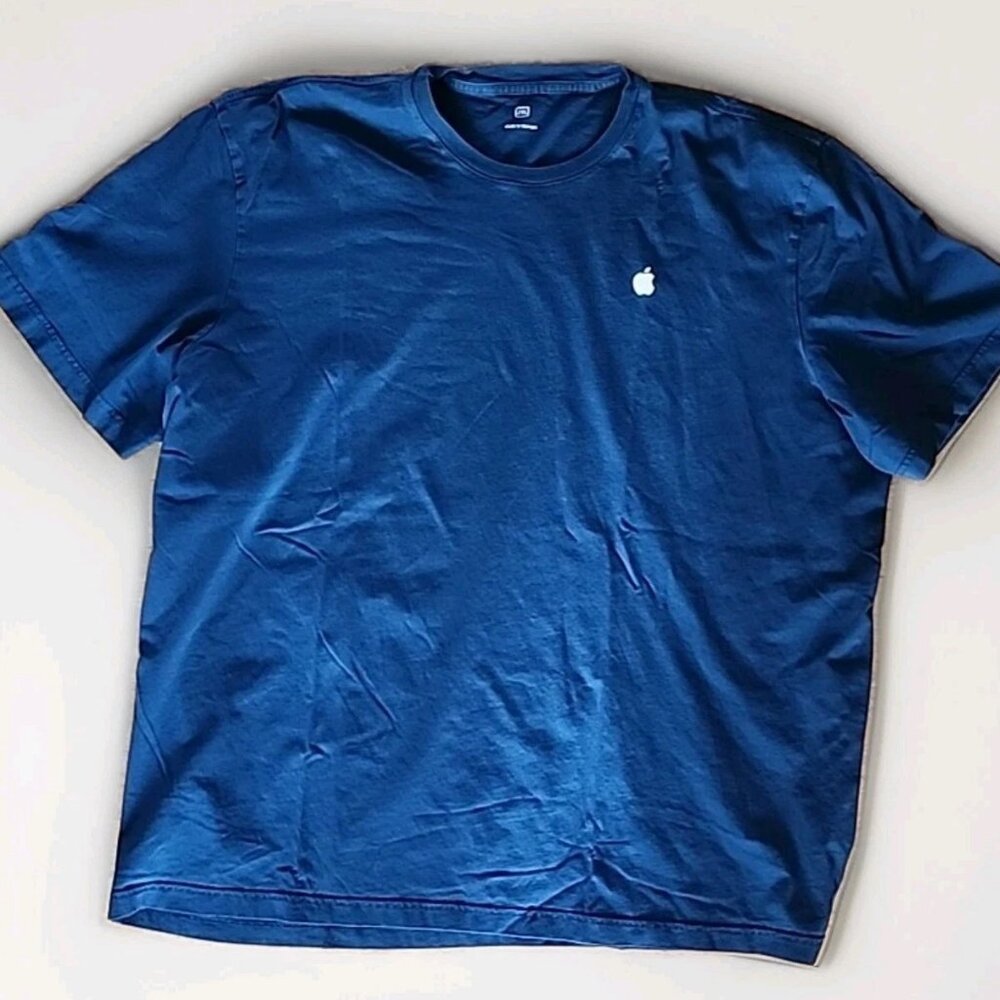 Apple Employee Shirt Men/Unisex Size 2XL Blue